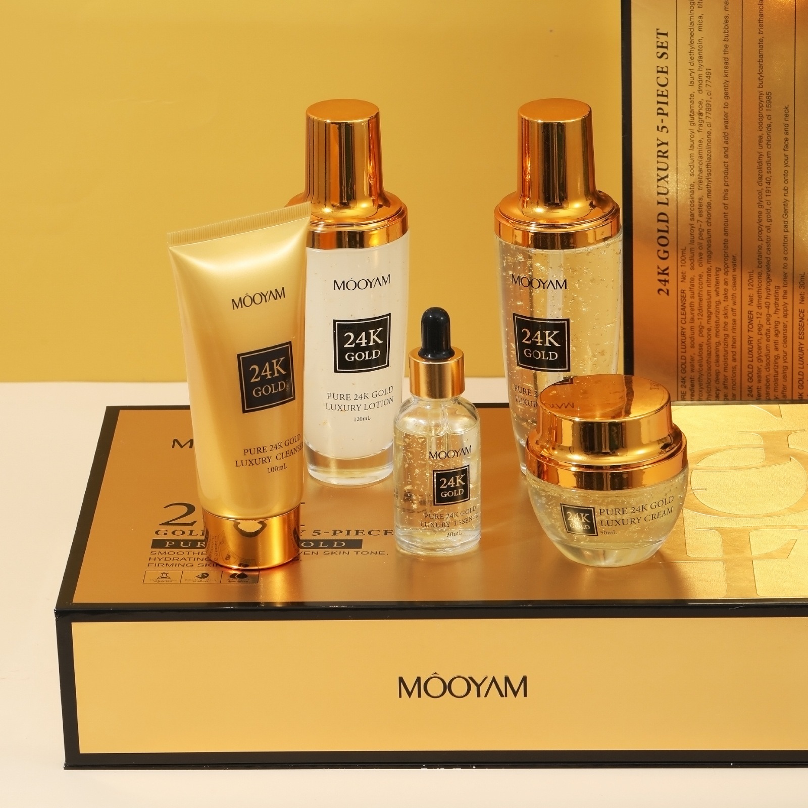 Luxury Skincare Lines - 24K 골드 럭셔리 보습 안티 링클