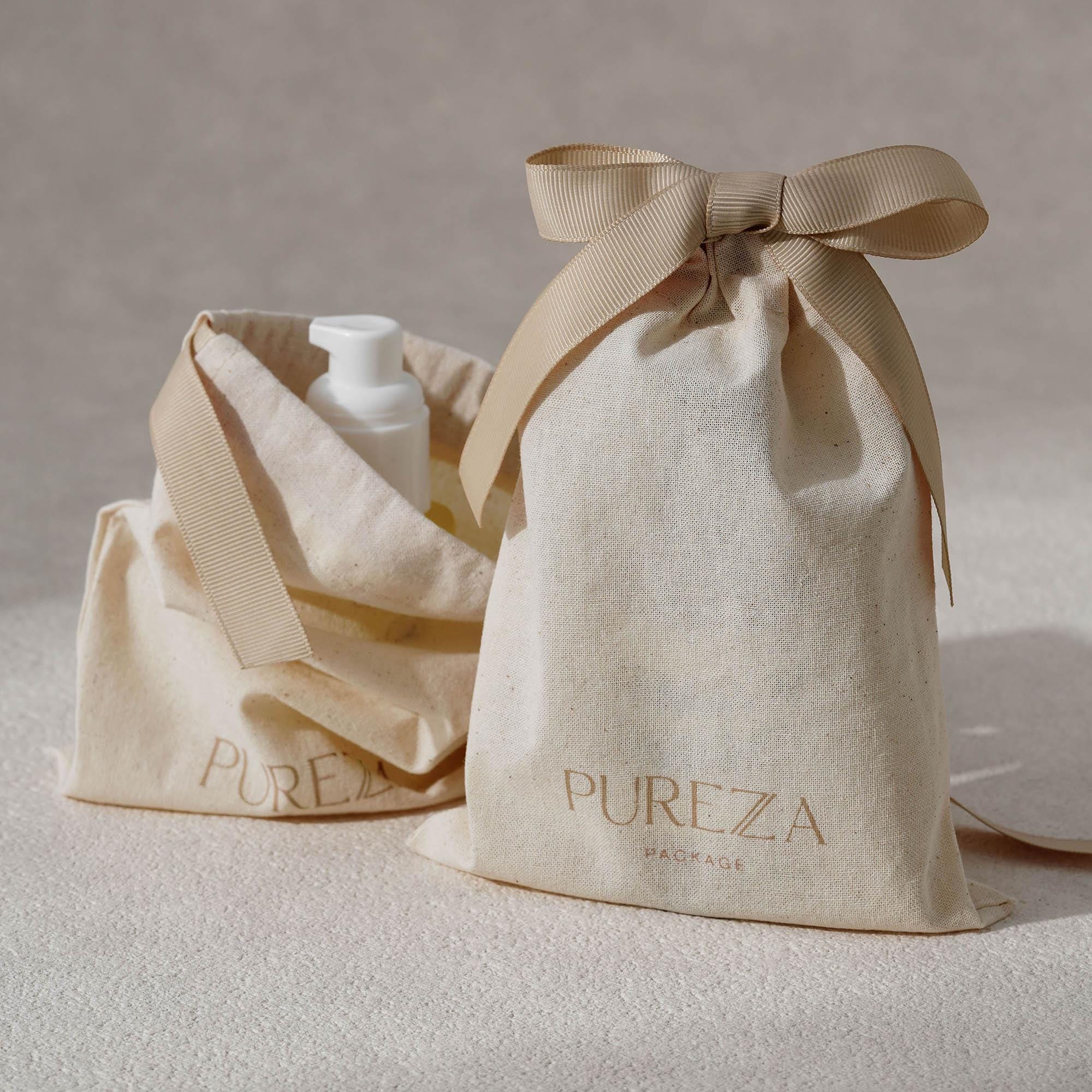 Luxury Natural Skincare - 맞춤 제작 가능한 천연 코튼 드로스트링