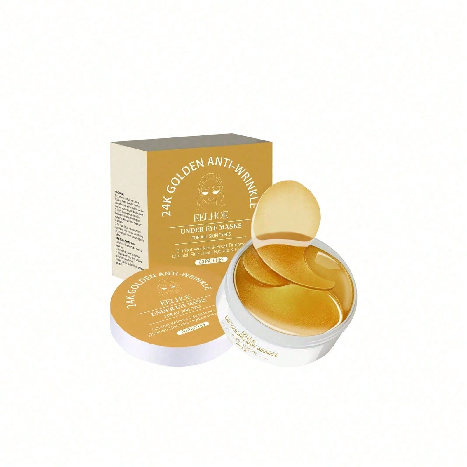 24K 골드 아이 마스크, 60매 고급 언더 아이 패치 - Luxury Skincare Lines 리뷰 및 가격